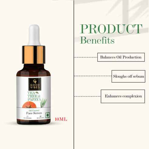 Good Vibes Tea Tree & Papaya Oil Control Face Serum